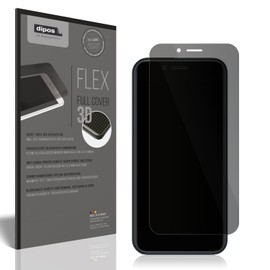 dipos FLEX Privacy Blickschutz-Folie matt passend für Mobicel MX2 Plus Schutzfolie mit 100% Displayabdeckung, Fingerprint-Kompatibel, Case-Friendly, Full Cover, Sichtschutz Filter 2way