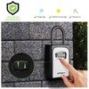 Philorn Key Lock Box with Shackle Portable Key Safe with