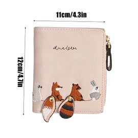 Spldsun Small Wallet, Slim Wallet with Coin Pocket, Wallet with Card Slots, Store and Protect ID, Credit Cards, Money, Photos (Pink), pink, Minimalist