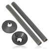 SPARES2GO Radiator Pipe Covers Shroud Collars Sleeve Anthracite Grey 15mm