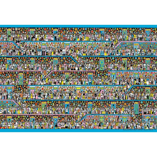 Beverly M81-734 1000 Micropiece Jigsaw Puzzle, Where's Wally, 10.2 x 15.0 inches (26 x 38 cm), Made in Japan