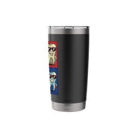 Retro Tooth Comic Funny Dentistry Pop Art Dental Staff Stainless Steel Insulated Tumbler
