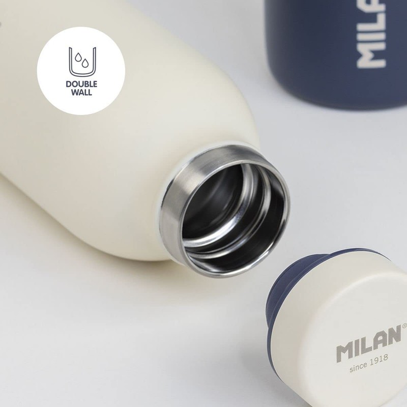 MILAN 1918 Series Stainless Steel Insulated Bottle, White