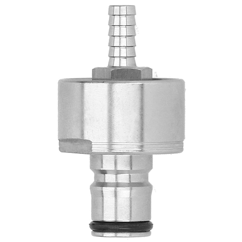 Stainless Steel Carbonation Cap with 5/16in Barb Ball Lock Type