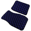 Generic 4PCS UNIVERSAL CHECKERED STYLE BLUE Fabric Car Floor Mats
