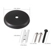 CalcMetal Single Hole Bathtub Drain Overflow Plate with One Matching