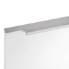 Blankett Slim Furniture Handles, 145 mm, Aluminium, Chrome, Matt, Rear