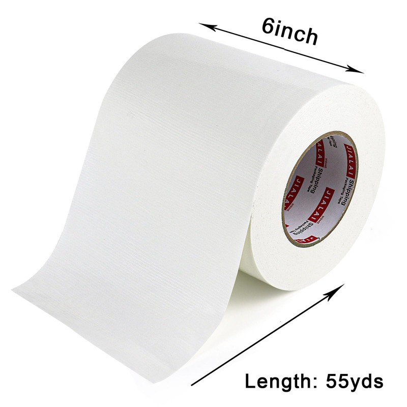 6" White Duct Tape, Heavy Duty 6 inch x 55