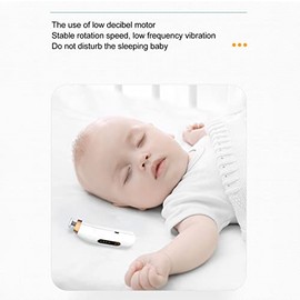 Cortaúñas para bebé, Taladro Eléctrico para Lima de Uñas para bebé, Mini Molinillo Eléctrico Portátil de bajo Ruido para bebé con Luz Nocturna, Kit de