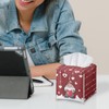 doginthehole Valentine's Day Decortaions Tissue Box Cover Holder Square with