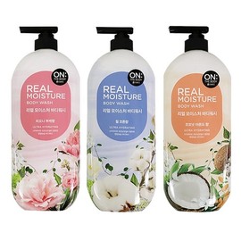 Real Moisture Body Wash 865ml -TJ: Bath & Shower Cleanser Peony Bouquet Scent 2ea