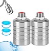 Pack of 2 Float Valves 1/2 Inch, Stainless Steel Floating