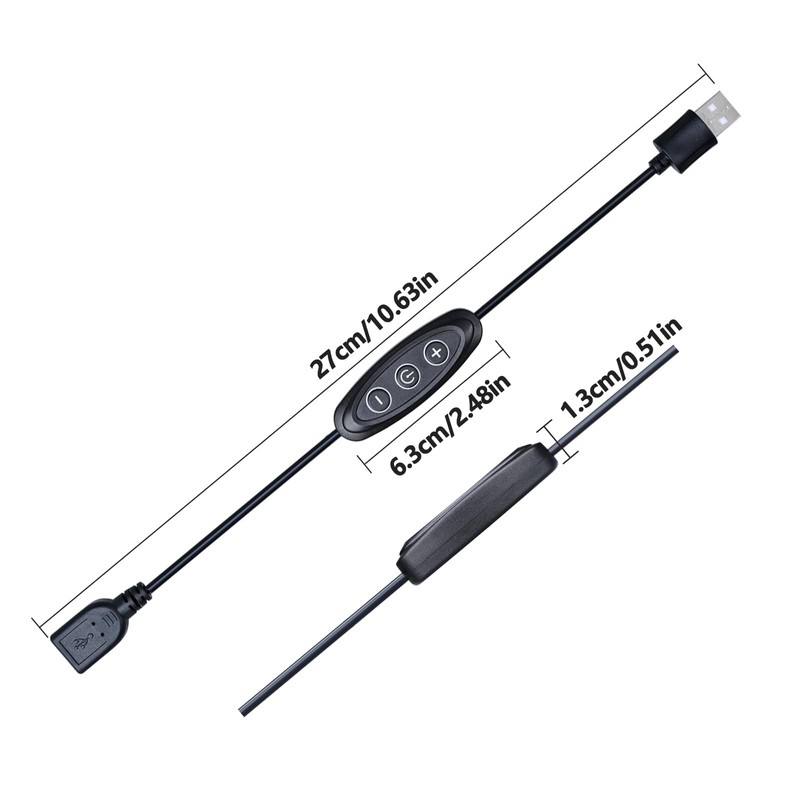 GOMING 5V USB Dimmer Switch Female to Male 10 brightness