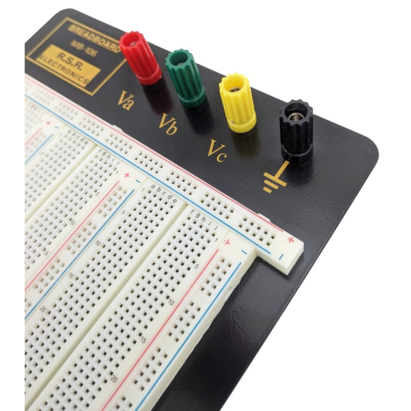 Premium Solderless Breadboard with Aluminum Backplate (2,390 Contact Points, 4