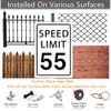 Speed Limit 55 Mph Sign Road Traffic Street Aluminum Metal
