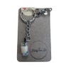 Keyrings, novelty keychains, fun zipper, key rings (Peach Bubble Tea