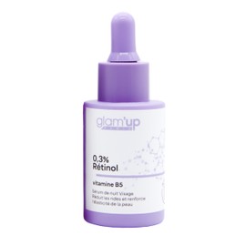 Glam Up Paris - Anti-Aging Face Serum - 0.3% Retinol - Anti-Wrinkle - Vitamin B5 - Women & Men - Smoother and Radiant Skin - K-Beauty - 30ml