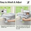 Zoratoo Cat Window Sill Perch with Large Bolster, Easy to