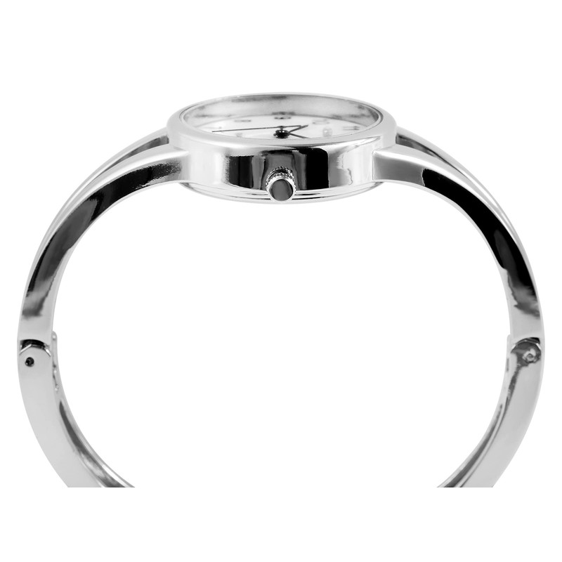 Excellanc Women's Clasp Watch Metal Bangle Mother of Pearl Dial