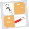 KONTONTY Keychain Loop Keychain Set 3pcs Spring Stretchy Coil Retractable