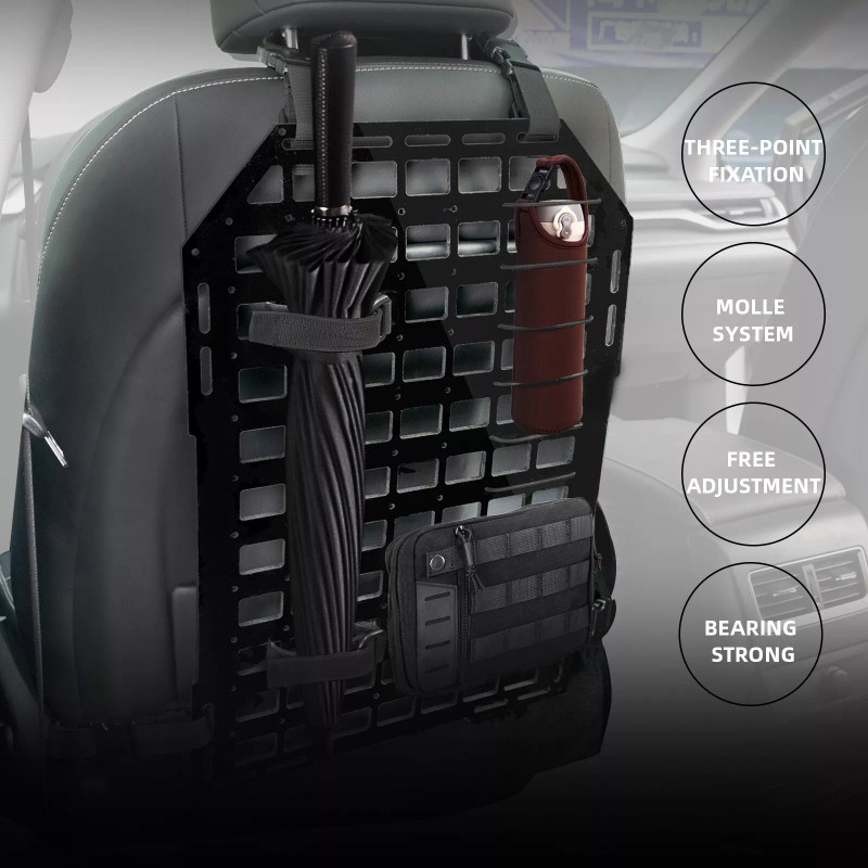 XUKEY 21x14in Tactical Rigid MOLLE Panel Vehicle Car Truck Seat