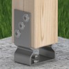 GRUNDLINE - Support foot, post anchor, hot-dip galvanised - PSOZ