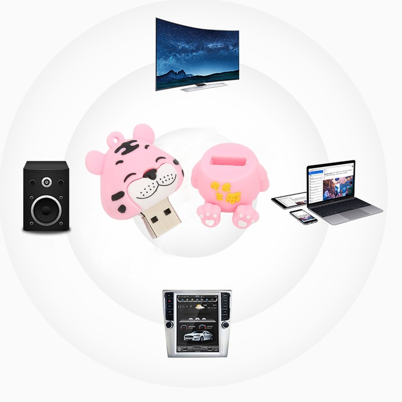 Flash Drive Tiger Appearance Ultra Stable Technology Flexible Glue U