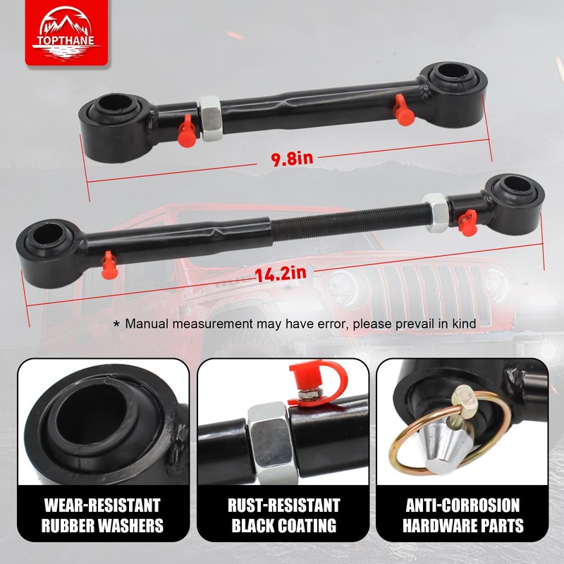 2.5" - 6" Lift Front Sway Bar Quicker Disconnect System