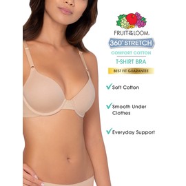 Fruit of the Loom Women's T-Shirt Bra, Desert Dusk/Grey Heather/Olive