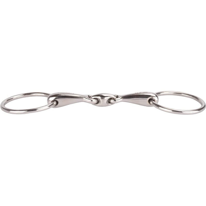 Equinate Water Snaffle Stainless Steel 16 mm Double Jointed 12.5