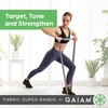 Gaiam Fabric Resistance Bands (3-Pack), Rubber & Polyester Loop Exercise