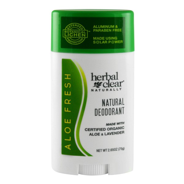 Herbal Clear Naturally aloe fresh deodorant, 2.65 Ounce