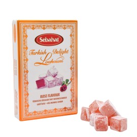 Sebahat Turkish Delight (Lokum) in Gift Box (Rose Flavour, 200g)