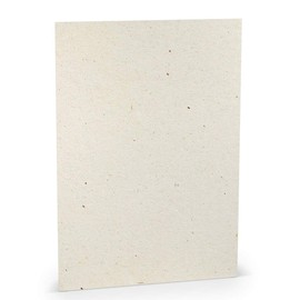 PAPERADO 50 x Craft Card DIN A4 - Terra Vanilla Cream Beige 220 g/m² Coloured Card - Thick Craft Paper in 29.7 x 21 cm Painting, Craft Perfect Craft Cardboard
