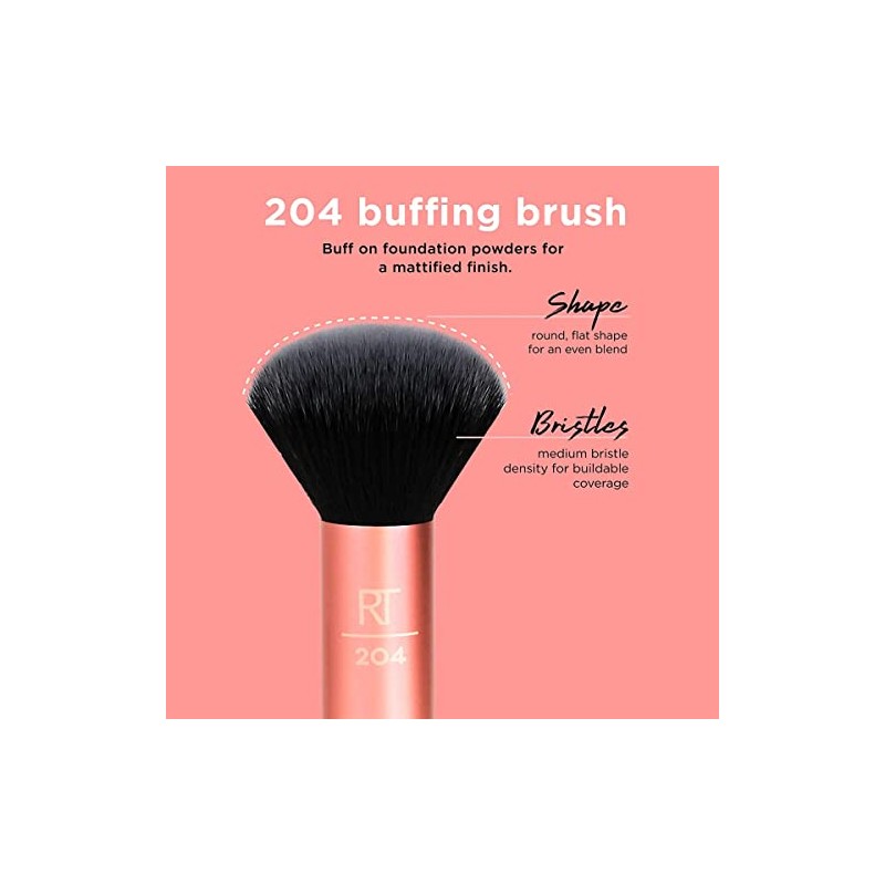 Real Techniques, Flawless Base, Set de Brochas de Maquillaje para