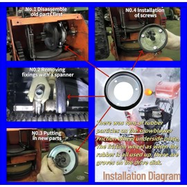 Viefow Viefow 03248300 03240700 1501435MA 76-070-0 Drive/Friction Wheel Disc Replace Murray/Ariens/John Deere SnowBlowerfor 22013 022013 240-068 1501435MA 313883 53830 AM123355 Drive Friction Disc