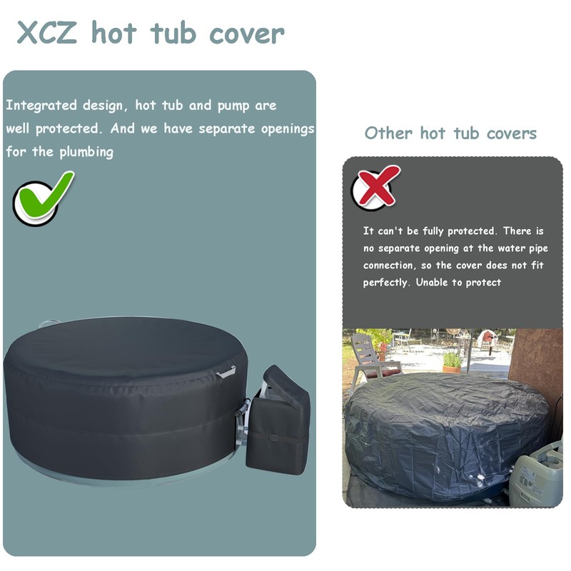 XCZ hot tub Cover, with Pump Cover. Suitable for a