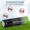 DQGG 18650 Rechargeable Battery 8 Pack 3.7v 9900mAh Li-ion Batteries