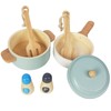 WoodenEdu Premium Toddler Play Kitchen Toys, Wooden Kitchen Utensils, Accessories