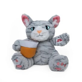 TheraPurrs TheraCat Interactive Talking Cat Plushie with Over 90 Phrases | Soft, Cuddly 10-Inch Tall Comfort Companion for Stress Relief, Self-Care, Emotional Support and Fun!