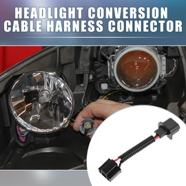 A ABSOPRO H13 9008 to H4 9003 Pigtail Wire Wiring Harness Adapters Headlight Retrofit (Set of 2)