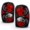AmeriLite Black Replacement Brake Tail Lights Set For 02-07 Jeep