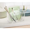 mDesign Plastic Cutlery Storage Organizer Caddy Bin Tote with Handle
