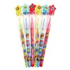 TINYMILLS - 24 crayones apilables de superhéroe arcoíris con tapa