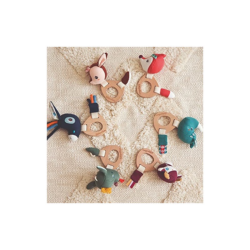 Lilliputiens Rosalie Wooden Rattle