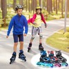 MonSports Adjustable Inline Skates for Kids,Blue Blade Roller Skates with