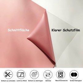 FOSER Plotter Film Textile 30.5 cm x 3 m Heat Transfer Vinyl, Textile Iron Transfer Film for DIY T-Shirt, Fabrics (Fluorescent Orange)