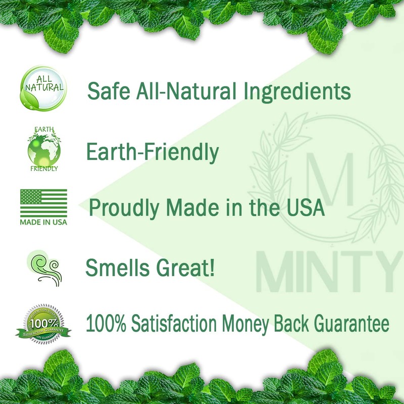Minty Rodent Repellent, Natural 5% Peppermint Oil Spray for Mice,