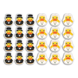 Rubber Ducks A5 Sticker Sheet - Wedding Marriage Mr & Mrs Bride Groom Favours Duckies Cute Funny Animal - 24 x 2.5cm Vinyl Stickers #81565