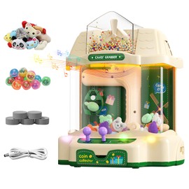 Bnlei Pinwheel Claw Machine for Kids Large with Toys Inside, Mini Vending Machine Candy Prize Grabber with LED Light & Adjustable Music, Arcade Games Machines for Home 3+ Year Old Boys and Girls